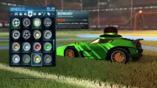 Rocket League Full Painted set of sunburst