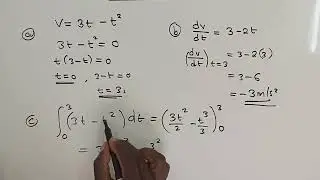 Velocity, acceleration and distance (instantaneous rest) additional Mathematics 2021