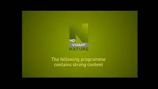 Заставка «The following programme contains strong content» (Viasat Nature HD, 2014-2022)