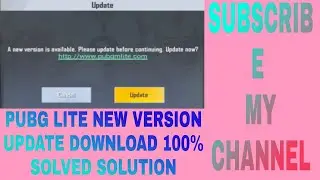 pubg mobile lite new version update download 100% solution and download new version pubg mobile lite