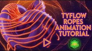Tyflow Dynamic and Realistic ROPE Animation Tutorial | 3DsMax & Tyflow