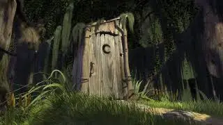 Shrek comes out of the toilet Meme