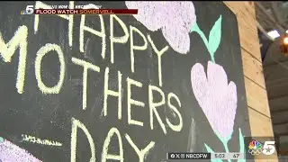 Steady rain doesn't stop Mother's Day celebrations in Dallas