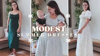 Modest Summer Dresses Try-On Haul 2023 | Great for Nursing Mamas!