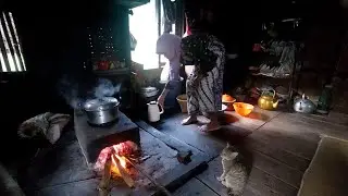 Begini Suasana Pagi di Dapur Emak Biah Yang Rumahnya Tengah Sawah Bikin Betah