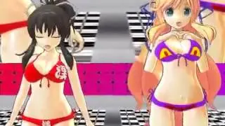 MMD Bikini Dance off