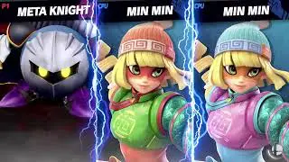 What if Brawl Meta Knight fought TWO Min-Mins in Smash Ultimate?