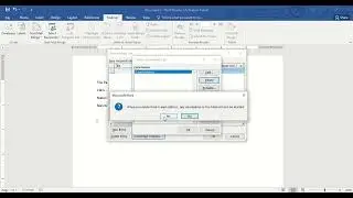 Mail merge with Microsoft Word 2016 Save as pdf document.
