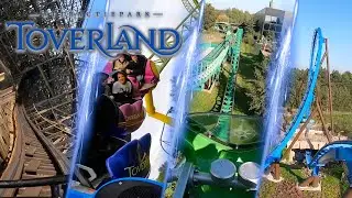 All Roller Coasters at Toverland | Sevenum, NL | 4K Onride POV