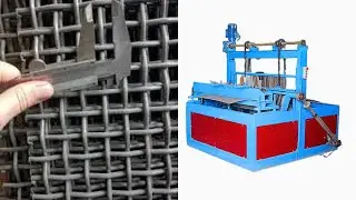 Semi-automatic and cheap CRIMPED WIRE MESH MACHINE