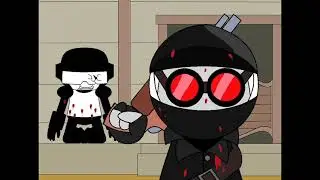 Hank vs Tankman. Mercenary war episode 1 (Friday night funkin animation)