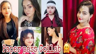 Pass the paper challenge with other youtubers❤️||Different looks 🤗🌸||