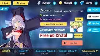 (FREE 60 CRYSTAL!!) New - Exchange Code [Honkai Impact 3 SEA]