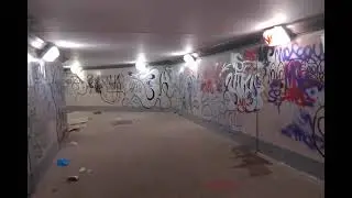 Забомбленный Граффити переход в Москве.