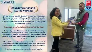 Glimpse of Uneecops Reward and recognition Ceremony Q3 - OND!