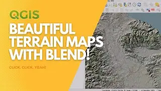Blend a terrain layer with a base map in QGIS