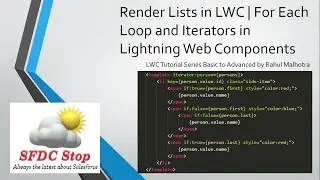 Render Lists in LWC | For Each Loop and Iterators in Lightning Web Components | Basic to Advanced