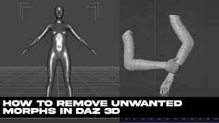 HOW TO REMOVE UNWANTED MORPHS IN DAZ 3D + EXPORT