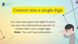 Can you convert them into a single digit? | Maths Puzzle
