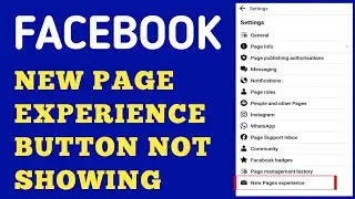 How to convert facebook classic page to new page experience 2022