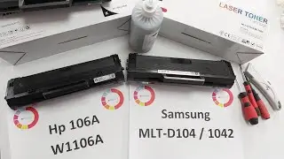 Refill cartidge Hp 106A W1106A MLT-D104 reumplere cartus HP Laser 107 135 137  ML-1660 SCX-3200