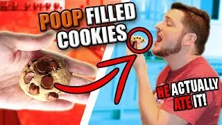 POOP FILLED COOKIE PRANK! (HE ACTUALLY ATE IT)