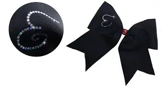 How To Make A Personalized Hair Bow With A Bling Monogram Initial