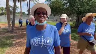 Why Ms. Hazel Clark enjoys the walk in Belle Glade, Florida