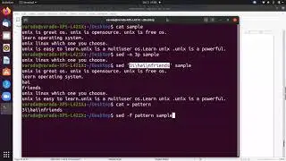 The Stream Editor sed (05-10-2020)