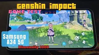 Genshin Impact - Samsung A34 5G Game test (performance in 2024)