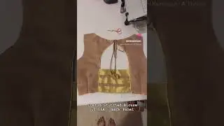 Custom stitched blouse in USA - back panel