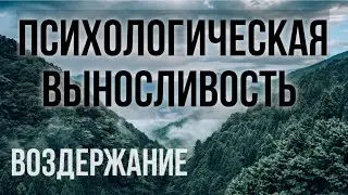 Психологическая выносливость. Воздержание.
