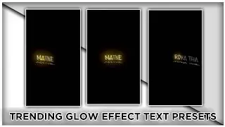 New Glowing Lyrics Effect Alight Motion | Free Alight Motion Text Presets Download