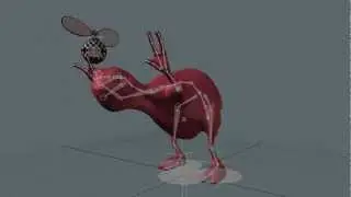 Turtle Dino Man rigged and animated character in Modo 601