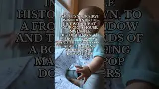 BABY WALKING UP ON A TRUST MORNING AT GRANDMA’S HOUSE #wintertime #babyboy #cutebaby #grandmashouse