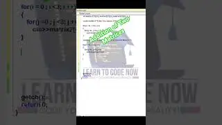 Addition of two Matrix in c using 2d array | Addition of two Matrix in cpp | 