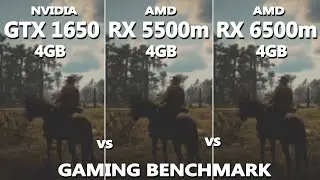 Laptop GTX 1650 vs RX 5500M vs RX 6500M Gaming Benchmark | MSI Alpha 15 vs HP Victus Gaming Test |