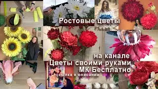 Ростовые цветы. Бесплатные видео мастер классы.