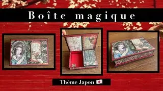 TUTO SCRAP Boîte magique thème Japon 🇯🇵