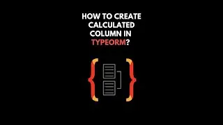 How to create virtual column in TypeOrm? 