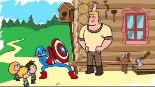 Прикольный мультик. Дурацкий Русский. Смешной мультфильм.