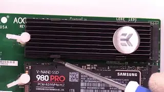 EKWB EK-M.2 NVMe Heatsink Unboxing, Inspection, Install and Test