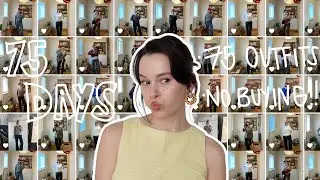 75 day style hard challenge | 75 outfits, no buying, confessions of a shopaholic