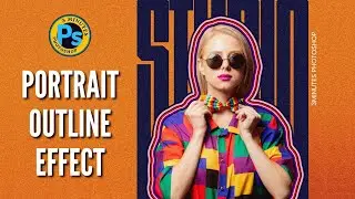 How to create a portrait outline effect in Adobe Photoshop