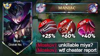 MOONTON THANK YOU FOR THIS MIYA NEW UNKILLABLE BUILD 2024!💀 (MUST TRY) - MOBILE LEGENDS BANG BANG