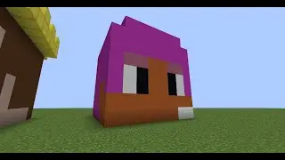 как построить голову бравлера Шелли?//MINECRAFT