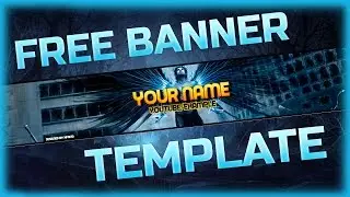 Free YouTube Banner Template [Photoshop]