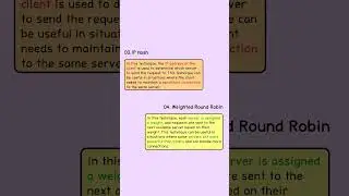 Load Balancing Techniques
