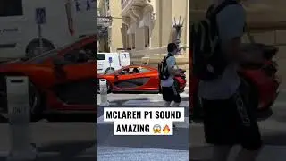 MCLAREN SOUND AMAZING 🇲🇨 #mclaren #mclarenp1 #monaco #carspotting #carslover