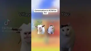 Average conversation with Villagers #gaming #acnh #animalcrossing #nintendo #gamergirl